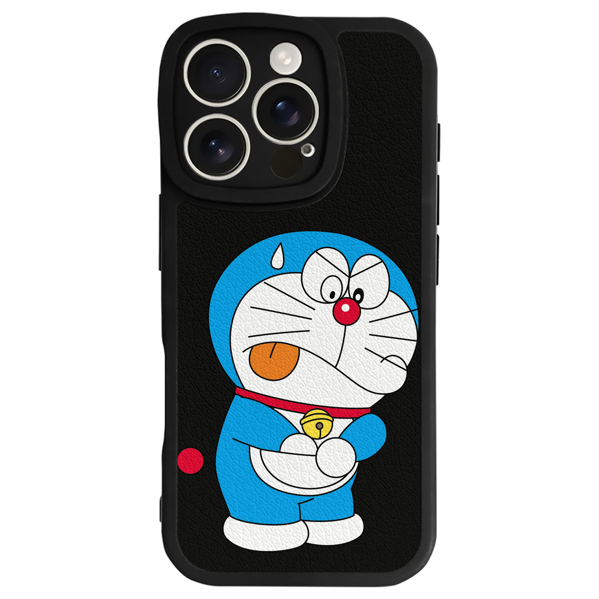 （画像用） ドラえもん Doraemon 【iPhone 16シリーズ対応】シリコンスマホケース（レザー調） 材質：シリコン